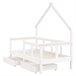 Estructura De Cama Infantil 146x75 Blanco