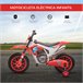 Moto Eléctrica para Niños PP, Metal HOMCOM Azul