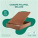 Canapé Polipiel Deluxe 90x180 Marron