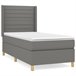 Cama box spring 100x200 Gris Oscuro