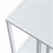 Mesa de centro Kumlinge rectangular con 1 estante metal 110x55 Blanco