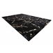 Alfombra GLOSS moderno 410A 86 Mármol Roca elegante glamour 240x330 Negro