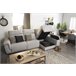 Chaise longue 4 plazas ADRIA relax eléctrico derecho gris claro Gris Claro