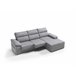 Chaise longue con arcón RUBIK Gris