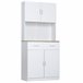 Alacena de Cocina HOMCOM 835-538 Blanco