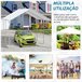 Cochera Exterior Tela PE, Acero Galvanizado Outsunny Blanco