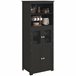 Alacena de Cocina MDF, Vidrio Templado HOMCOM, hogar - cocina Negro