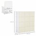Armario Modular PP, Acero HOMCOM, hogar - muebles de dormitorio Natural/ Blanco