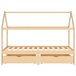 Estructura De Cama Infantil 206x97 Marron