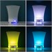 Cubitera LED con Altavoz Recargable Transparente