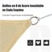 Toldo Vela Cuadrado PE Outsunny 300x300 Marron