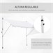 Toldo Manual Retráctil Metal, Aluminio, Poliéster Outsunny 300x150 Blanco
