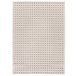 Alfombra diseño cuadros en relieve DIENA - ATTICGO 160x230 Blanco