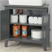 Armario para el Debajo del Lavado 2 Puertas FRG202-W SoBuy 60 Gris Oscuro