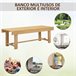Banco de Jardín Madera de Abeto Outsunny Natural