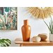 Beliani Jarrón decorativo KARFI Naranja