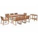 Beliani Conjunto de comedor SASSARI Madera Clara