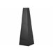 Beliani Fogón de madera YATE Negro