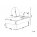 Beliani Chaise longue derecho Terciopelo ARCEY Blanco/ Beige