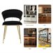 2 piezas, silla de comedor, silla de cocina, silla de salón Negro