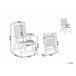 Beliani Conjunto plegable AMANTEA Marron