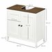 Armario de Baño Melamina de Madera kleankin, hogar - baño 60 Blanco