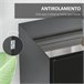 Aparador de Salón Melamina de Madera HOMCOM Negro