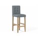 Beliani Silla de bar MADISON Beliani Silla de bar MADISON Gris