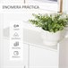 Mueble Zapatero Melamina, Madera HOMCOM 60 Blanco