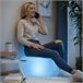 Asiento Hinchable con LED Multicolor y Mando a Distancia Transparente
