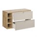 Mueble bajo lavabo 3 compartimientos Alba 100 Beige