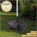Base para sombrilla cuadrada antracita 33-48 mm Aktive Gris