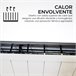 YOEVU - Emisor térmico de aluminio 1500W Control a distancia Blanco