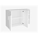 Aparador efecto madera 121 Blanco Brillo