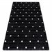 Alfombra FLUFFY 2370 shaggy puntos 180x270 Negro