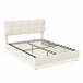 Cama, LED, cama con muelles, cama doble, cama funcional 146x204 Cama, LED, cama con muelles, cama doble, cama funcional 146x204 Beige