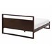 Beliani Cama con somier Madera de pino GIULIA 145x213 Marron