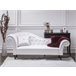 Beliani Chaise longue izquierdo Piel sintética LATTES Blanco