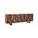 Aparador con  puertas de madera de acacia natural  .GINER Y COLOMER Marron