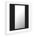 Armario espejo de baño LED acrílico 40 Negro