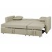 Beliani Sofá cama Poliéster GLOMMA Beige