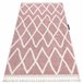 Alfombra BERBER BENI Franjas Bereber Marroquí Shaggy 180x270 Rosa