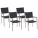 Beliani Silla de comedor GROSSETO Beliani Silla de comedor GROSSETO Negro
