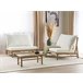 Beliani Conjunto longue TODI Blanco/ Beige