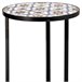 3 Soportes de mosaico y forja Negro