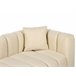 Beliani Chaise longue derecho Terciopelo LANNILS Beige