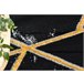 Alfombra EMERALD exclusivo 2000 circulo - glamour 160x160 Negro