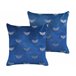 Beliani Cojín decorativo YUZURI 45x45 Azul Marino