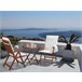 Beliani Cojín de asiento TOSCANA 50x45 Blanco/ Beige