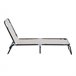 Tumbona Reclinable Acero, PVC Outsunny, deportes y ocio - playa Azul Claro